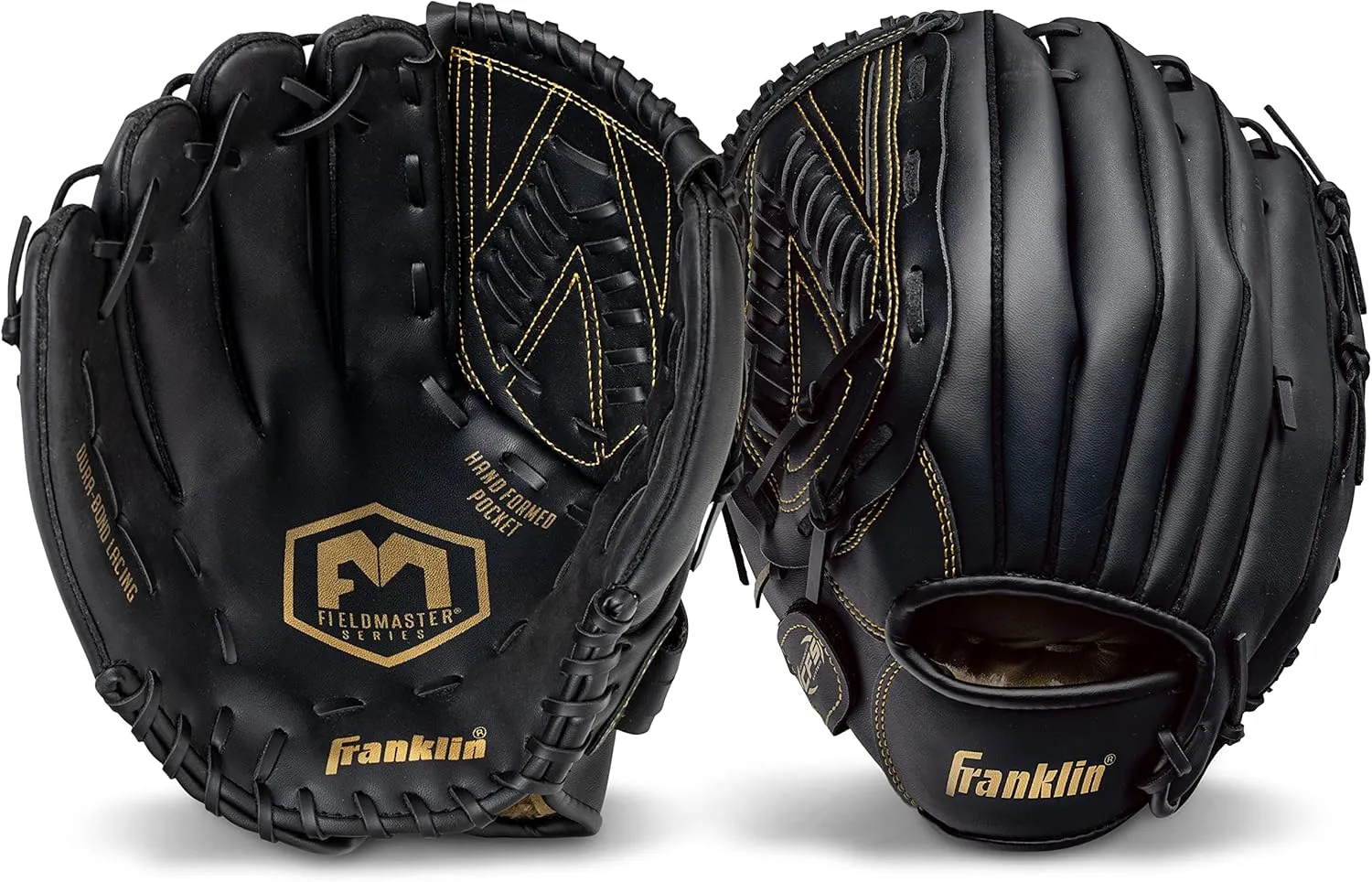 Franklin Sports Baseball   Softball Gloves - Field Master Adult   Youth Baseball   Softball Gloves - Right Hand   Left Hand Gloves - Infield   Outfield Mitts - Multiple Sizes   Colors