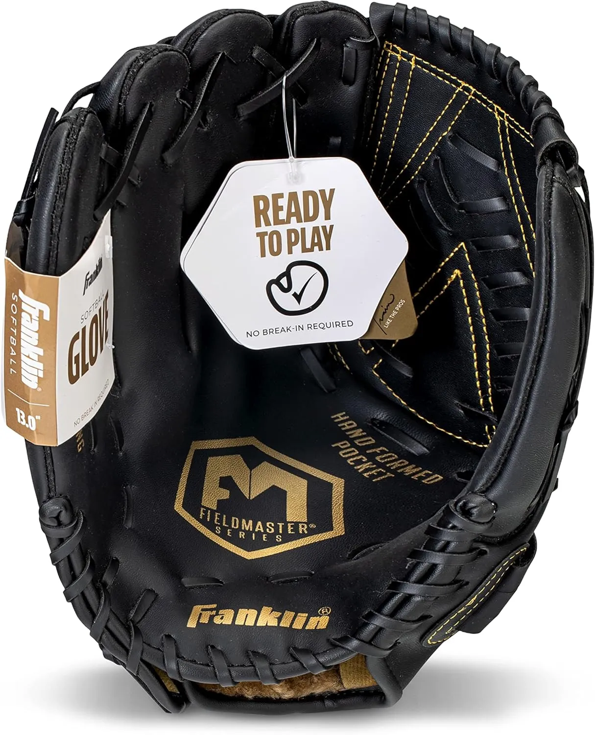 Franklin Sports Baseball   Softball Gloves - Field Master Adult   Youth Baseball   Softball Gloves - Right Hand   Left Hand Gloves - Infield   Outfield Mitts - Multiple Sizes   Colors