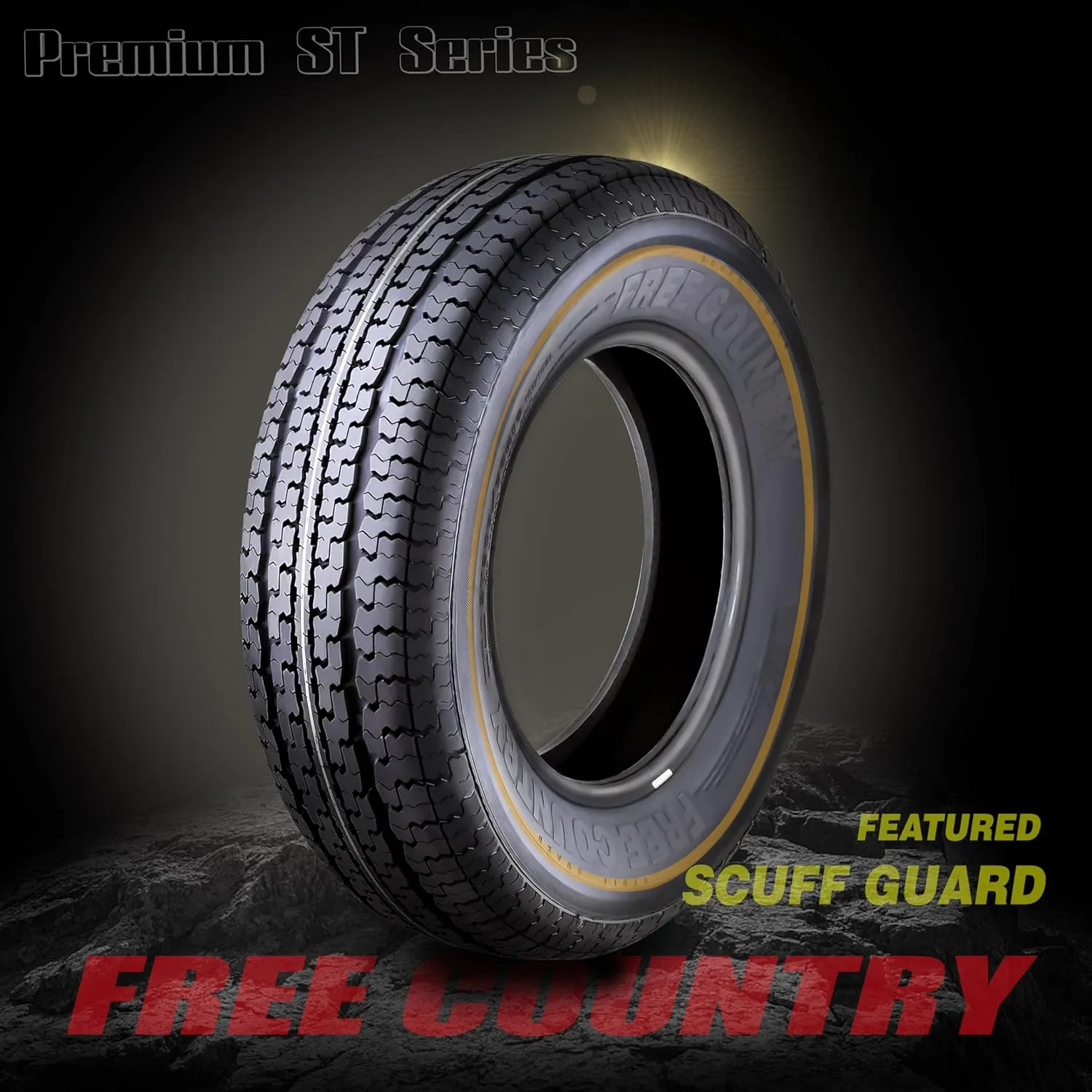 Free Country Trailer Tire Wheel Assembly ST175/80R13 8-Ply D 97M 5 Lug on 4.5" PCD Silver Mod Rim,SET 2