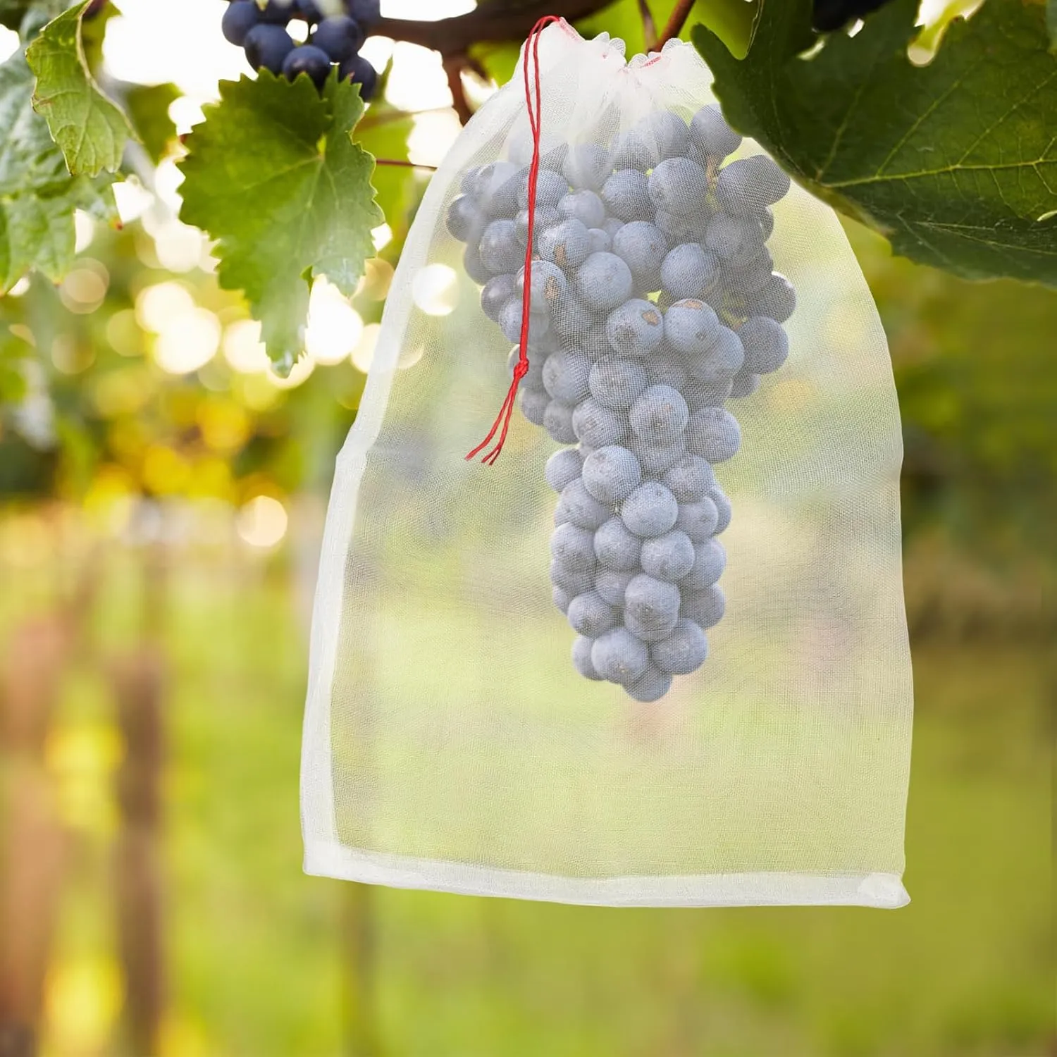 Fruit Protection Bags for Trees - 50 PCS 18x12 Inch Garden Insect Netting With Drawstrings, Mesh Bags Protect Plants, Tomatoes, Apples, Peaches From Bugs and Birds