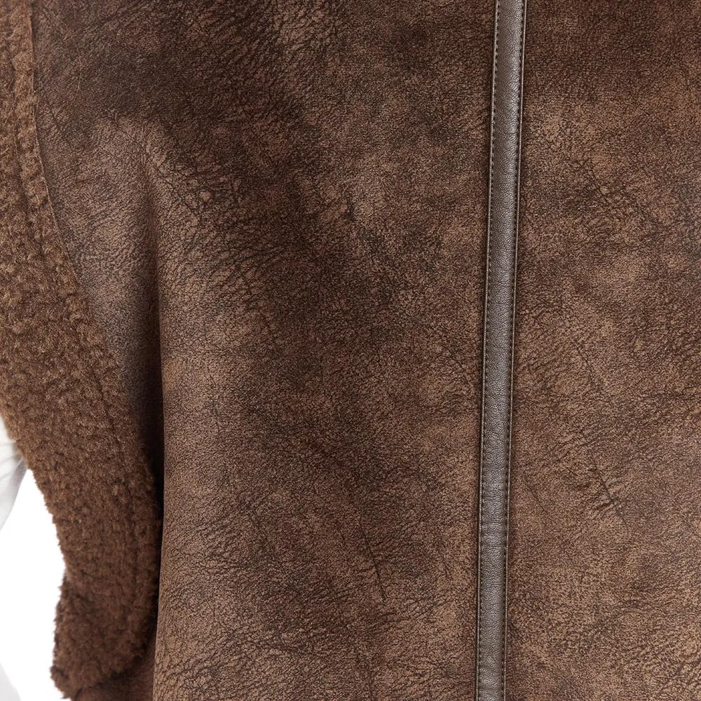 Frye Women's Zip Front Faux Suede Vest