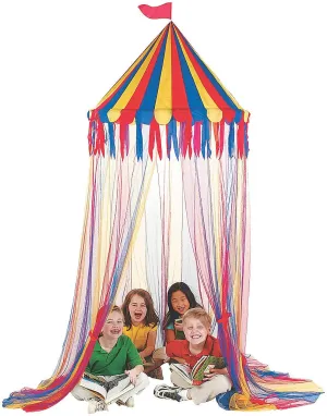 Fun Express Big Top Canopy Tent - Educational Learning Play Tent for Kids - Ideal for Boys Girls - Kids' Toys House - Children Room Decorations - 1 Piece