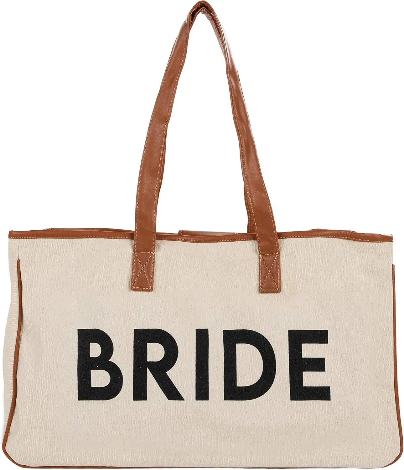 Funky Junque Premium Canvas Tote Bag with Inspirational Quote Lining