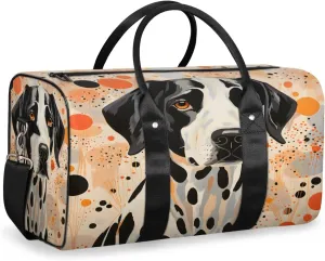 Funny Dog Themed Travel Duffle Bag, Sports Gym Bags for Women Men, Carry On Weekender Overnight Workout Airplane Trips Bag