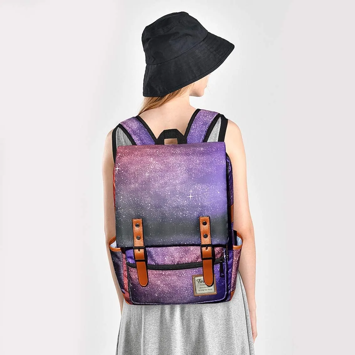 Galaxy School Backpack for Girls Women,College Bag Bookbags for Teenagers