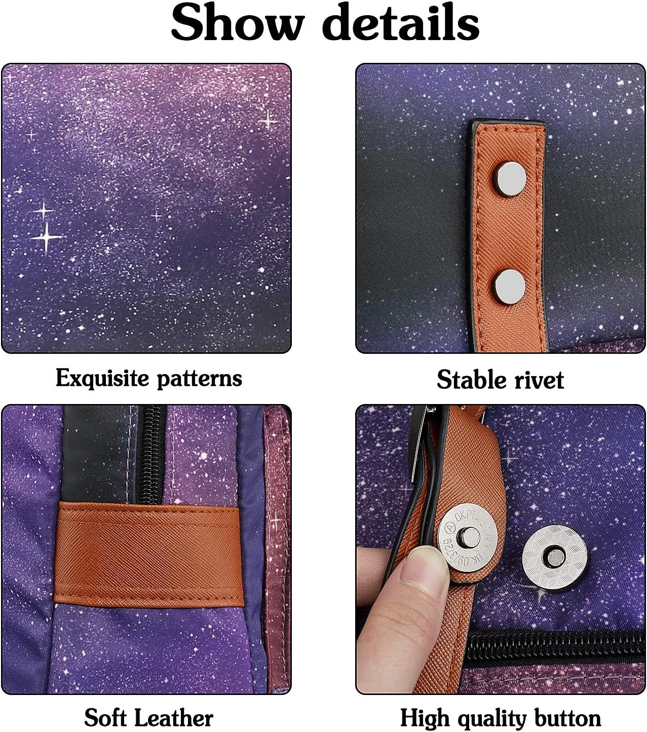 Galaxy School Backpack for Girls Women,College Bag Bookbags for Teenagers