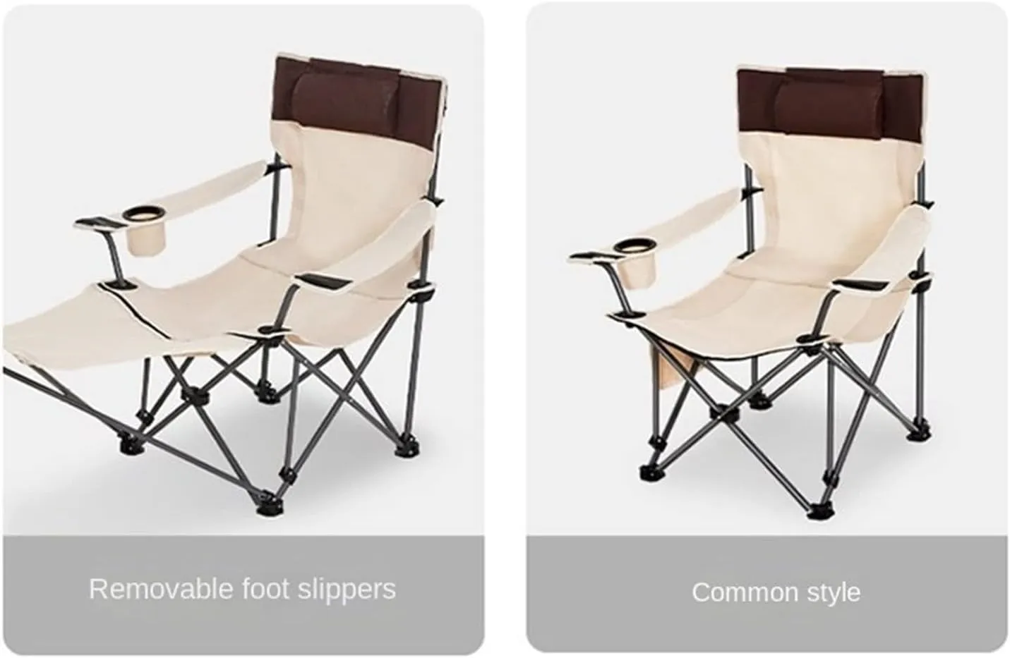 GaRcan Dual-Purpose Outdoor Folding Chair Portable Nap Lunch Break Fishing Chair Lightweight Beach Chair Lazy Stool Camping Chair (Orange Full Long)