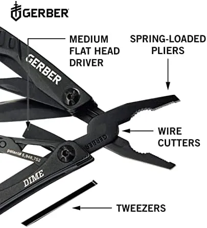 Gerber 1027819 Dime multifunction tool Black
