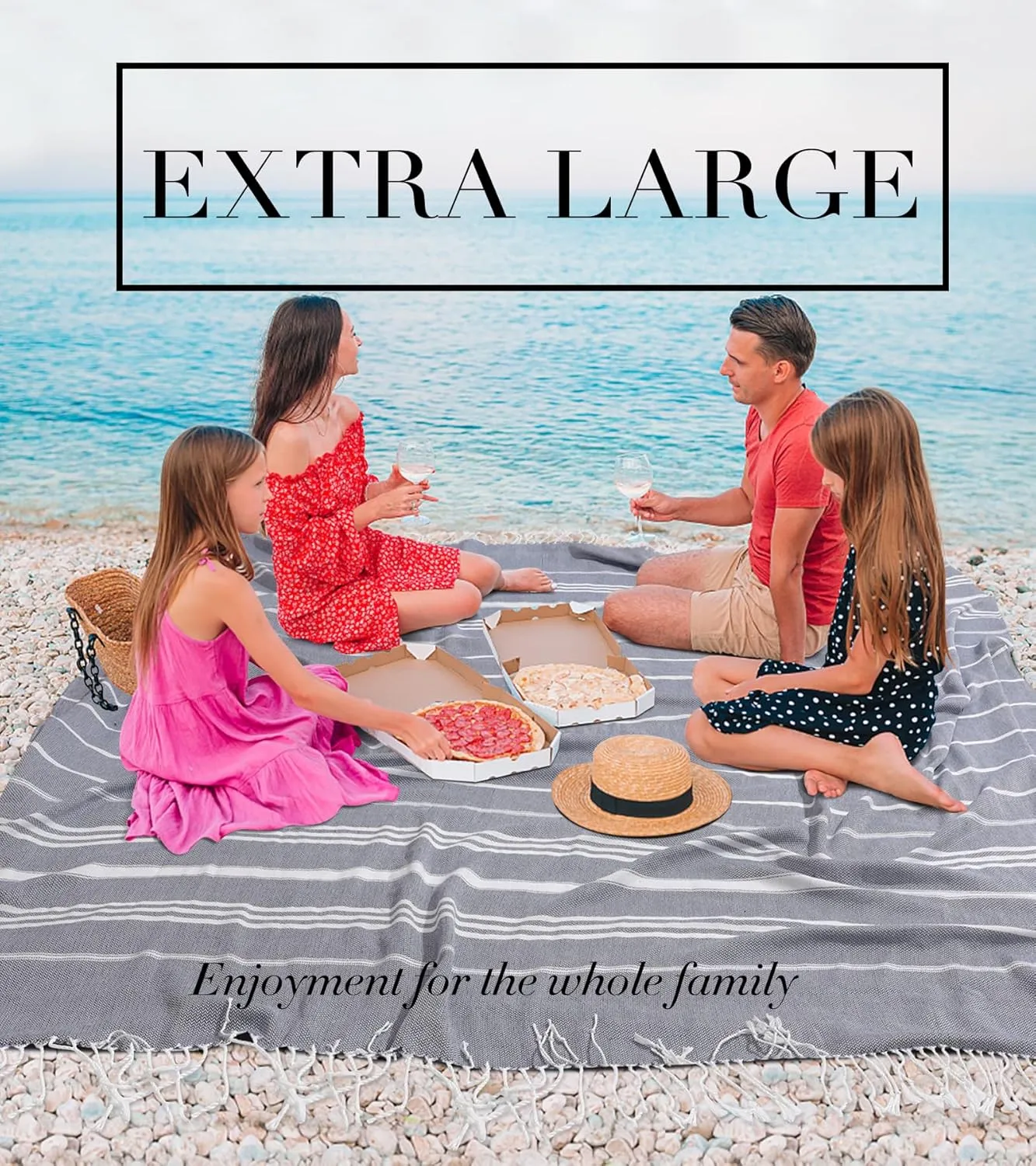 Giant Huge Thin Boho Throw Blanket Turkish Beach Blanket Towel Jumbo Extra Large XL XXL Big Oversized Outdoor Picnic Accessories Airplane Travel Essentials Camping Gears Must Haves Yard Yoga Mat Teal