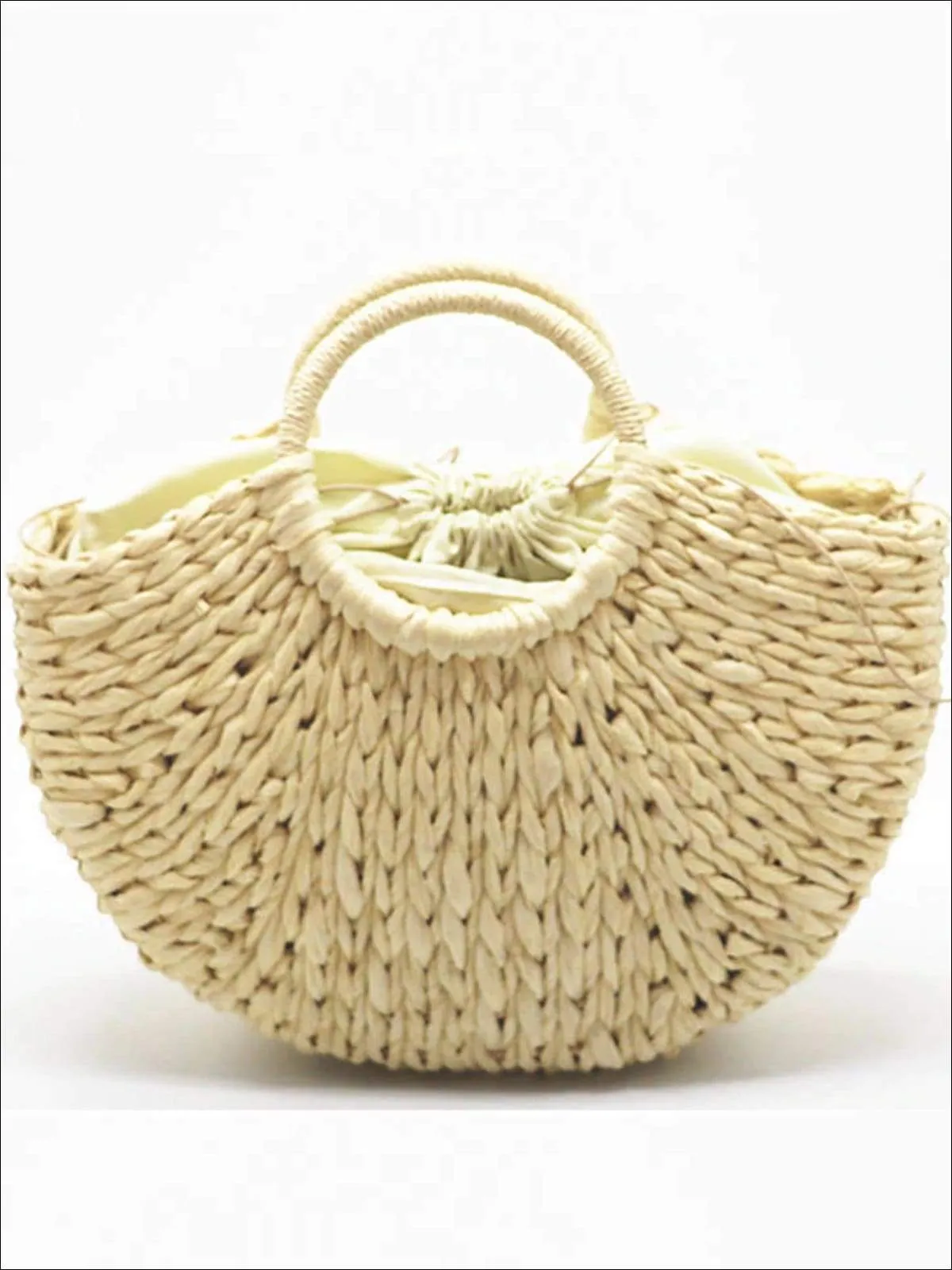 Girls Spring Woven Straw Bag