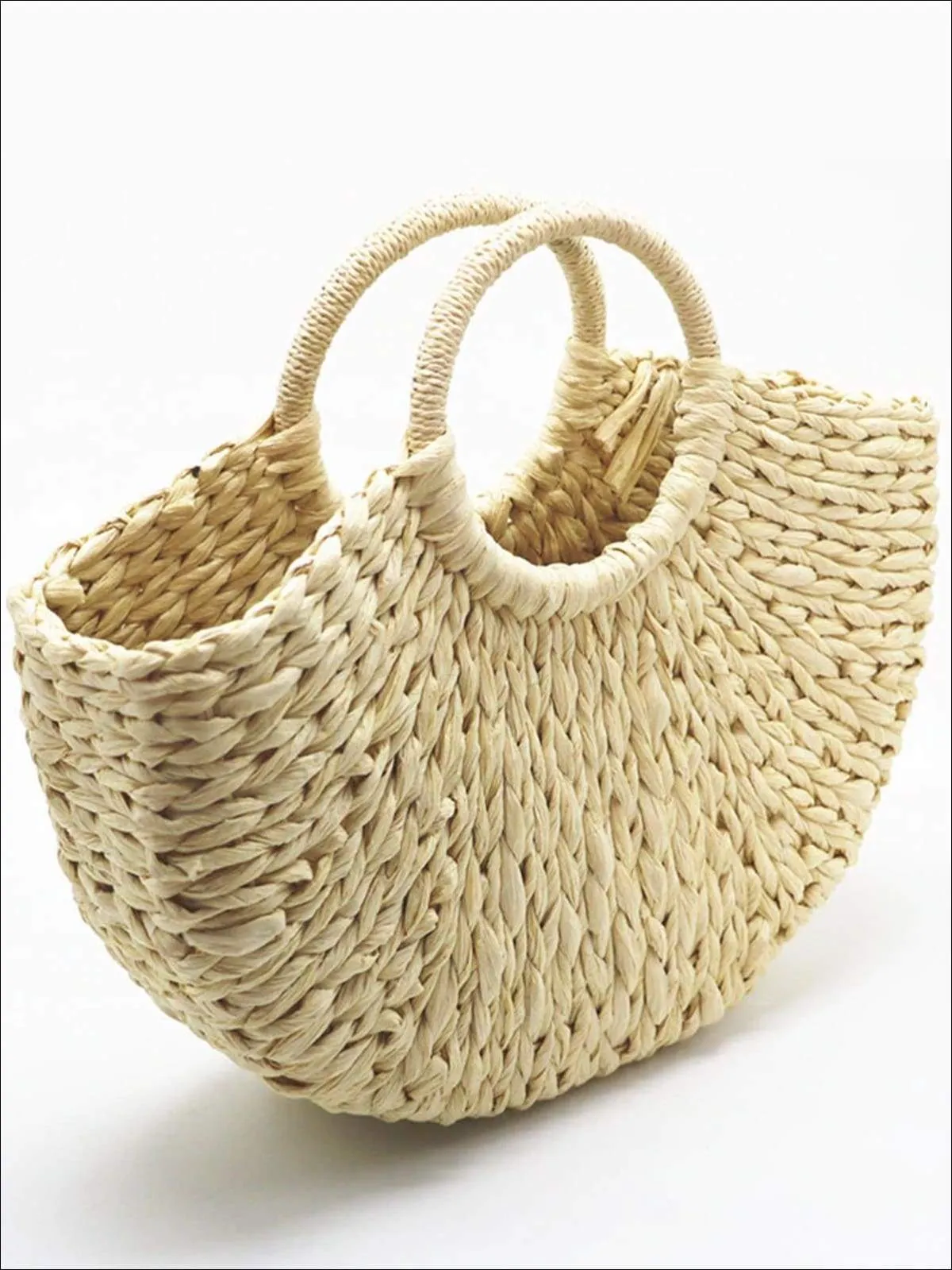 Girls Spring Woven Straw Bag