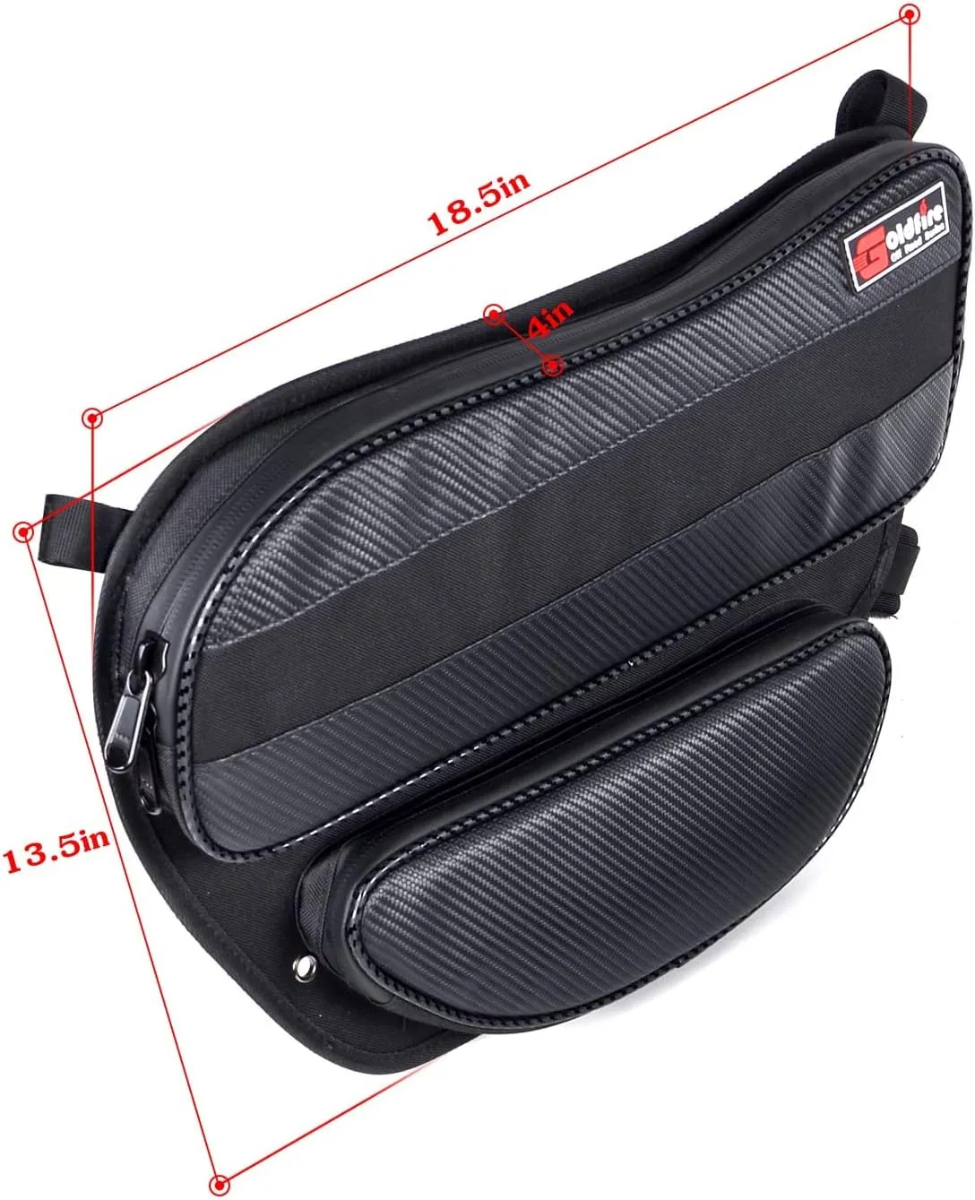 Goldfire UTV X3 Storage Bag Accessories Rear Door Tool Organizer Bags Rear Upper Lower Door Tool Bags Gear Bags Fits for Can Am Maverick X3 Max Turbo R 2017-2024(Black)