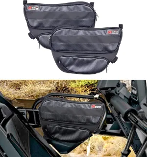 Goldfire UTV X3 Storage Bag Accessories Rear Door Tool Organizer Bags Rear Upper Lower Door Tool Bags Gear Bags Fits for Can Am Maverick X3 Max Turbo R 2017-2024(Black)
