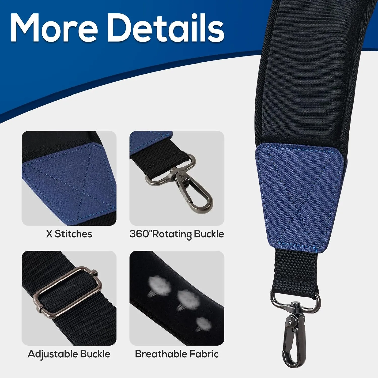Golf Bag Straps, Universal Replacement Double Shoulder Single Shoulder Straps, Golf Bag Carry Strap