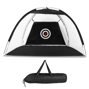 Golf Net Golf Training Aids Practice Nets Driving Hitting Nets with Target Cloth Carry Bag for Indoor Outdoor Sports - Black by VYSN