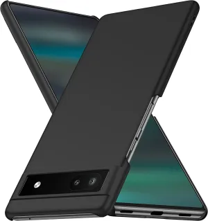 Google Pixel 6a Case Ultra Slim Hard Back Cover - Matte Black