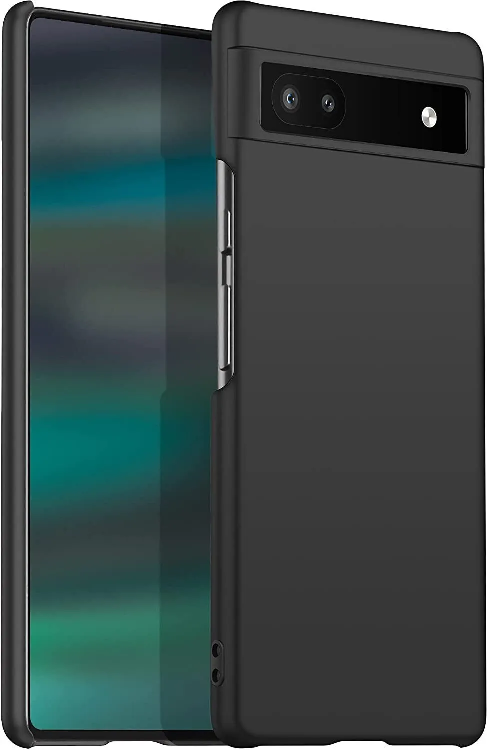 Google Pixel 6a Case Ultra Slim Hard Back Cover - Matte Black