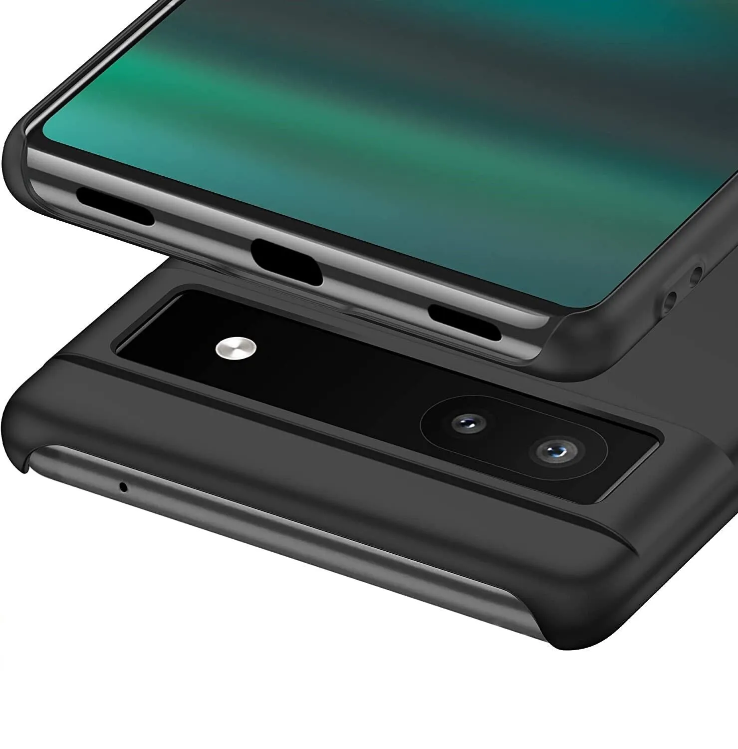 Google Pixel 6a Case Ultra Slim Hard Back Cover - Matte Black