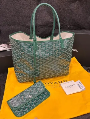 Goyard Saint Louis Green Tote Bag Set 34cm×28cm