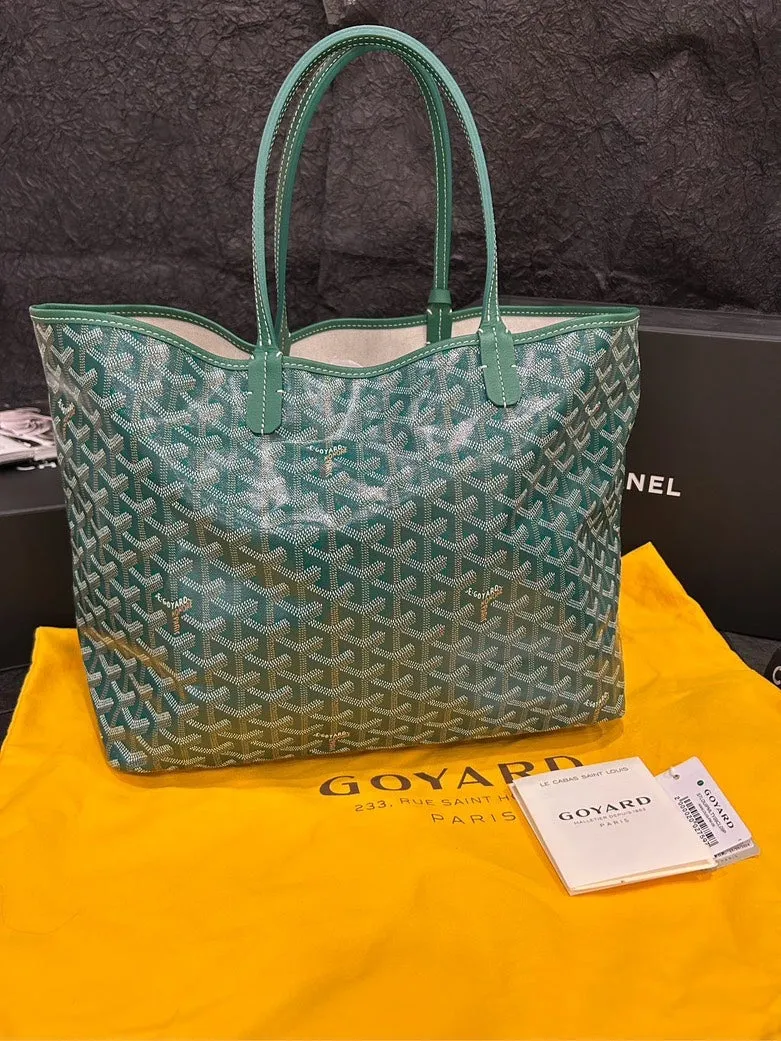 Goyard Saint Louis Green Tote Bag Set 34cm×28cm
