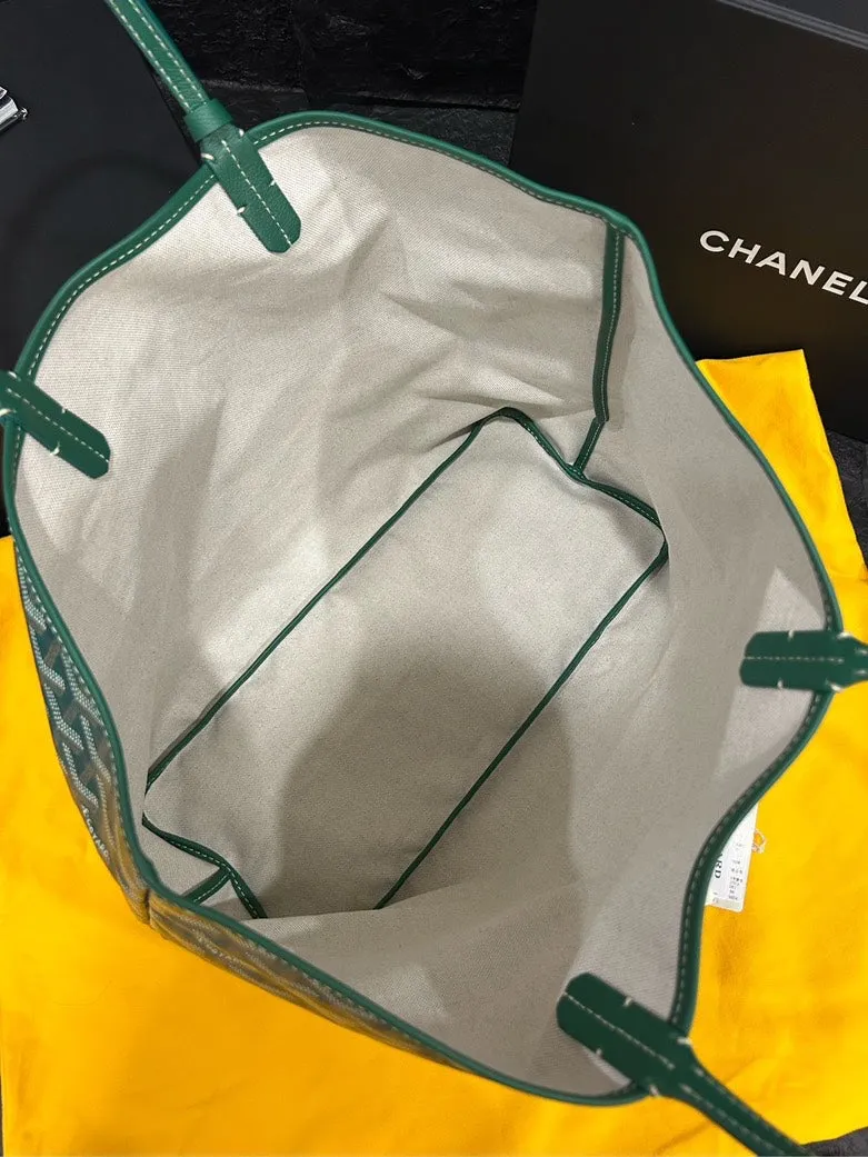 Goyard Saint Louis Green Tote Bag Set 34cm×28cm