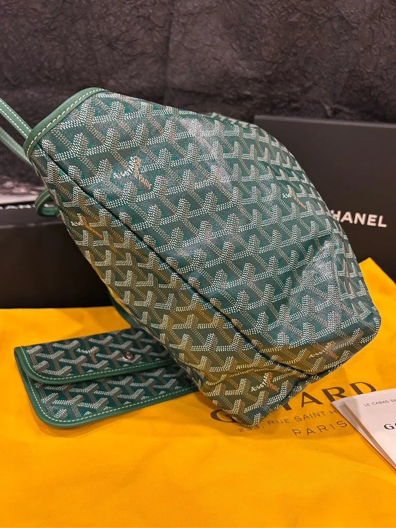 Goyard Saint Louis Green Tote Bag Set 34cm×28cm