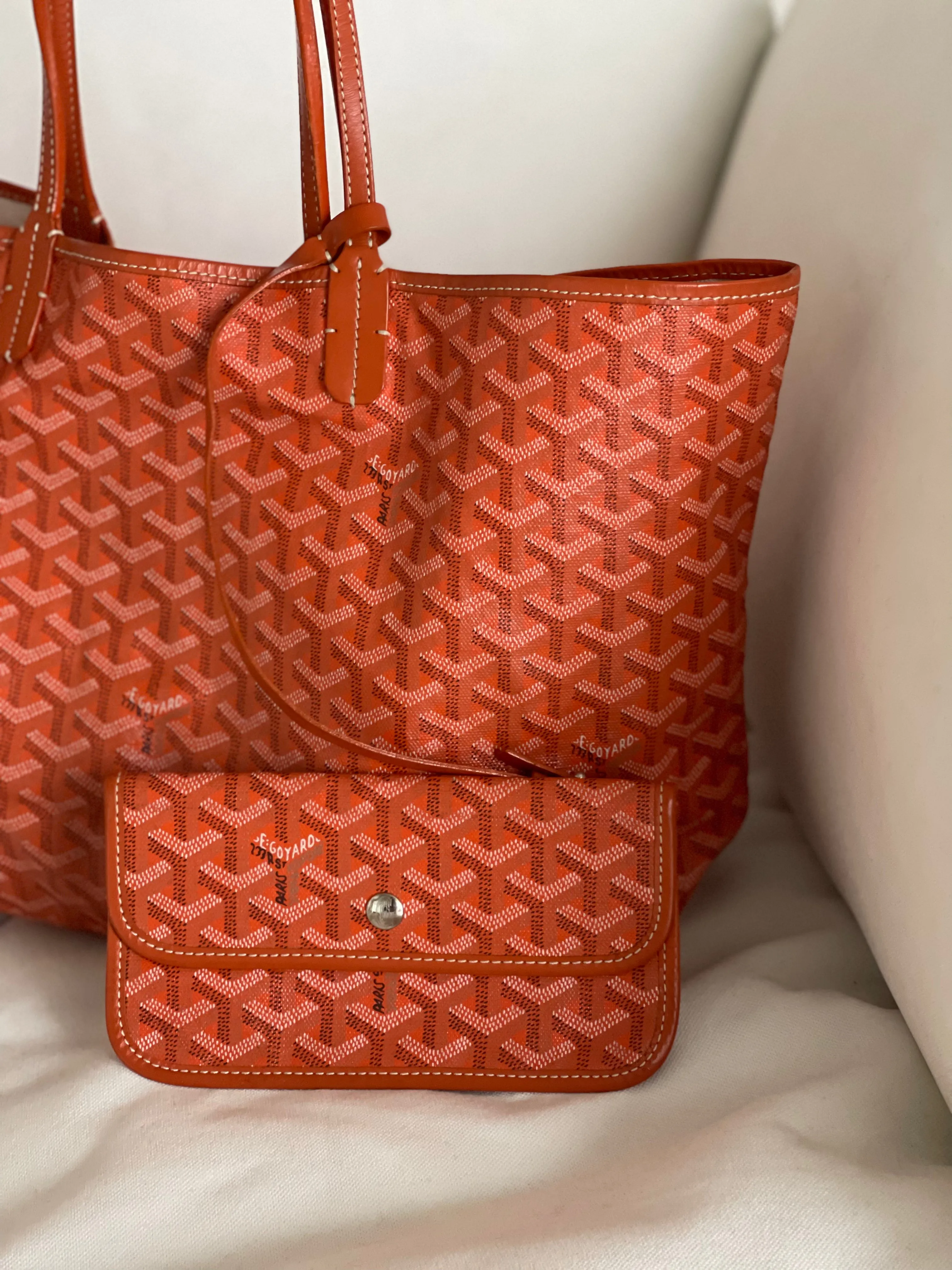 Goyardine St. Louis PM Tote with Pouch