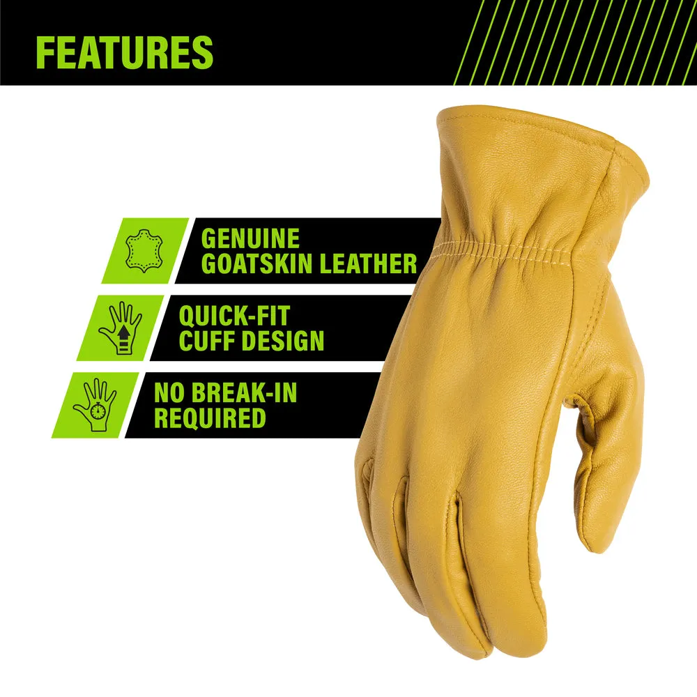 GRAIN LEATHER GOATSKIN GLOVES