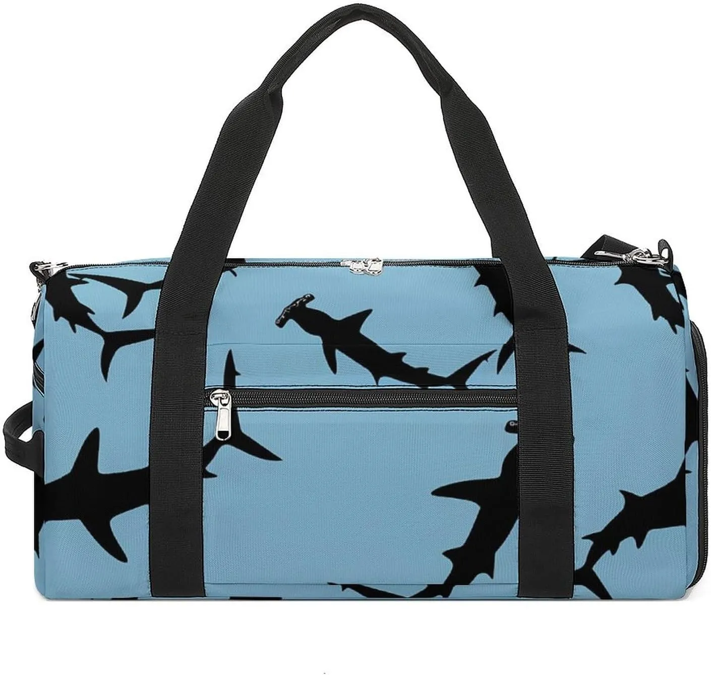 Hammerhead Shark-1 Sports Gym Bag for Men Women Travel Duffel Bag with Shoulder Strap