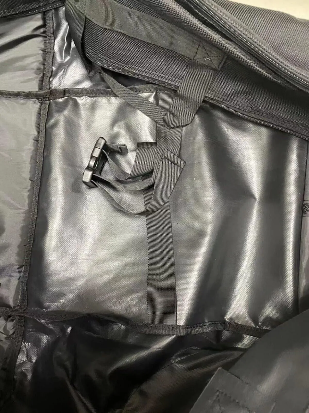 Hard Case Golf Club Travel Bag with Wheels Luggage Lock Cover Airline Waterproof