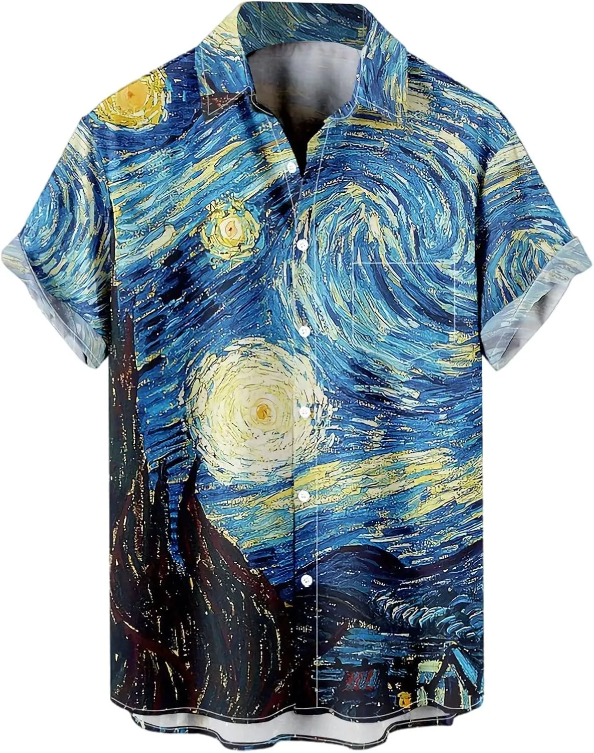 Hawaiian Bowling Shirts for Men Short Sleeve Printed Regular Fit Summer Beach Casual Button Down Aloha Shirts