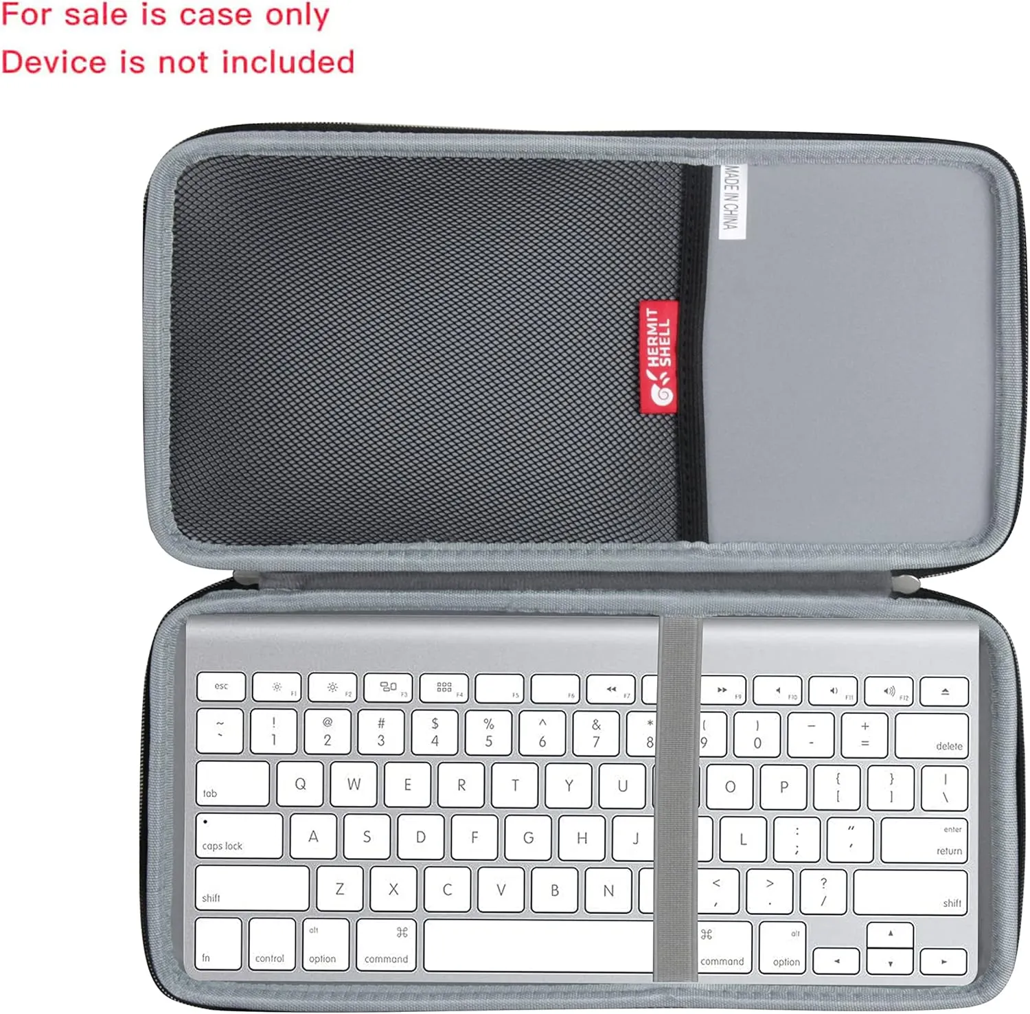 Hermitshell Hard Travel Case for MC184LL/B Wireless Bluetooth Keyboard (Nylon, Black)