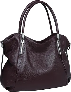 HESHE Genuine Leather Purses and Handbags for Women Shoulder Bags Tote Handbag Ladies Designer Hobo Satchel Crossbody Bag