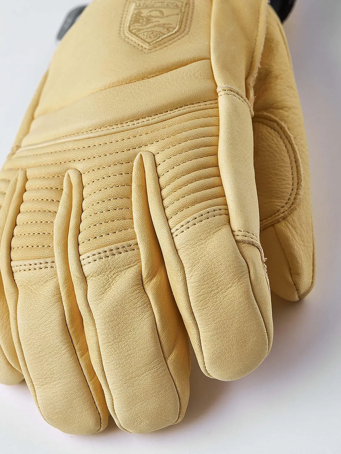 Hestra Leather Fall Line - Short Freeride 5-Finger Snow Glove with Superior Grip for Skiing, Snowboarding and Mountaineering