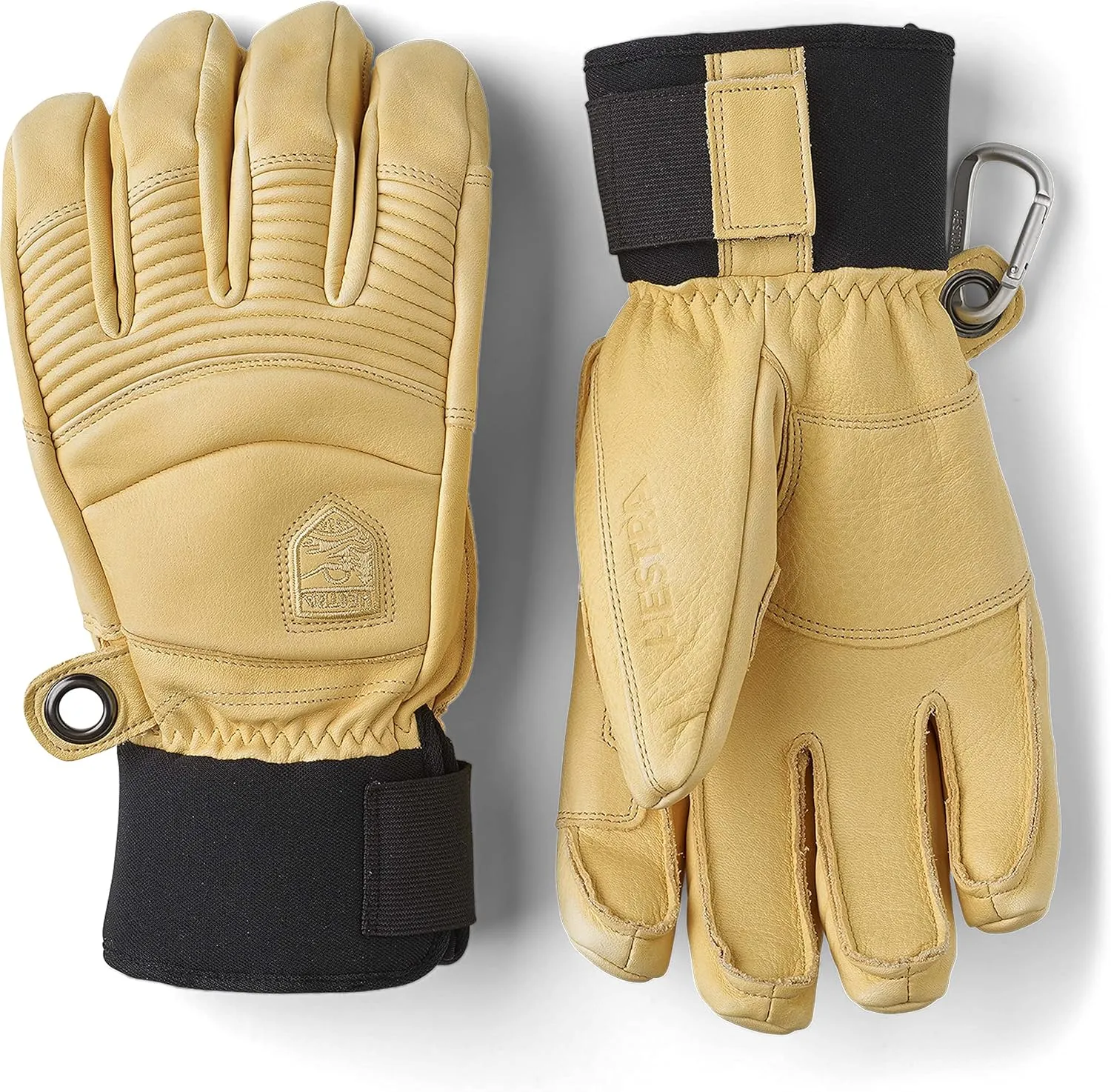 Hestra Leather Fall Line - Short Freeride 5-Finger Snow Glove with Superior Grip for Skiing, Snowboarding and Mountaineering