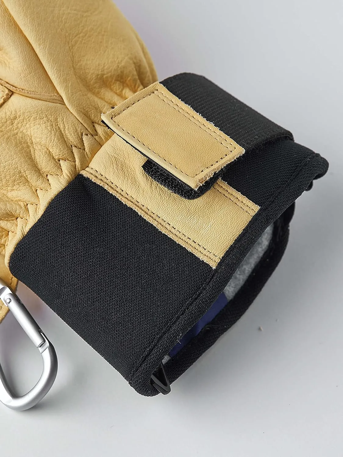 Hestra Leather Fall Line - Short Freeride 5-Finger Snow Glove with Superior Grip for Skiing, Snowboarding and Mountaineering