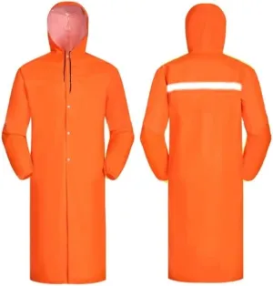 Hi Vis Vests, Orange Reflective Suit, Safety Jacket Waterproof High Visible Light Long Overalls Reflective Safety Vest