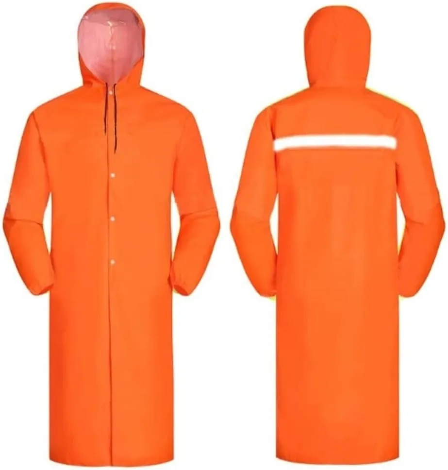 Hi Vis Vests, Orange Reflective Suit, Safety Jacket Waterproof High Visible Light Long Overalls Reflective Safety Vest
