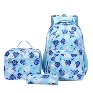 High Quality Bright Floral School Bag Set
