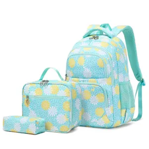 High Quality Bright Floral School Bag Set
