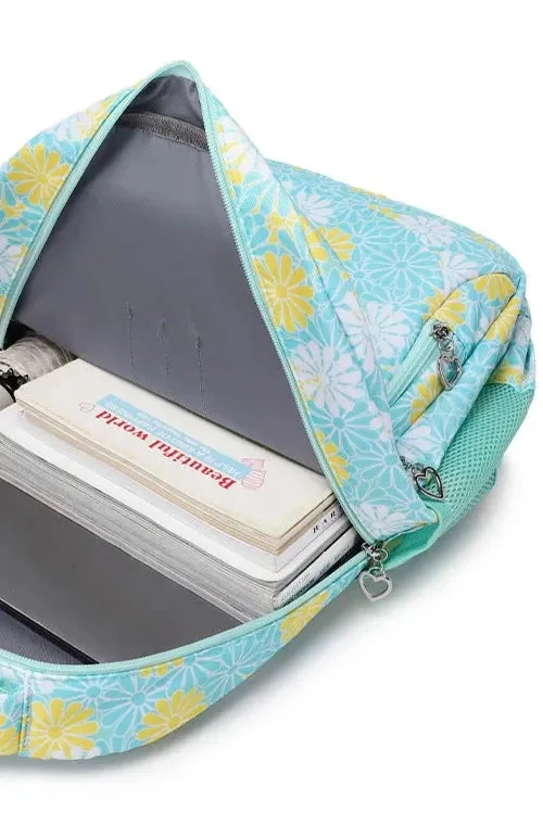 High Quality Bright Floral School Bag Set
