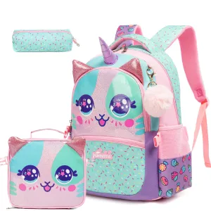 High Quality Cat School Bag Set