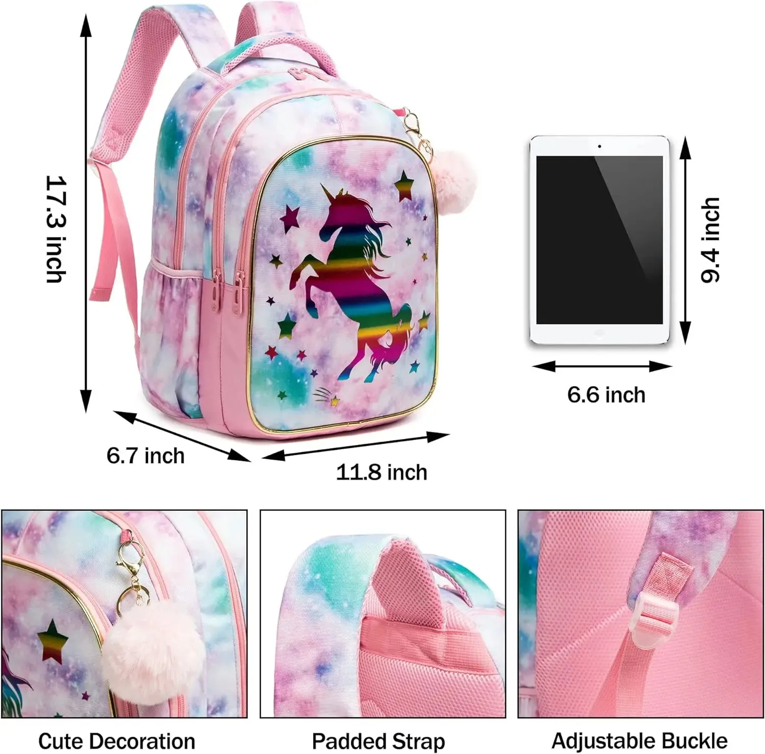 High Quality Unicorn School Bag Set