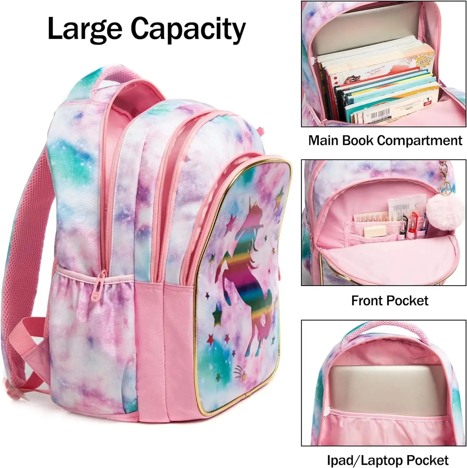 High Quality Unicorn School Bag Set