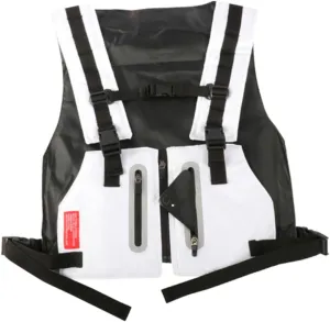Highly Visible Reflective Outdoor Fitness for Men Multi Pocket Running and Cycling for Night Safety and Camping White