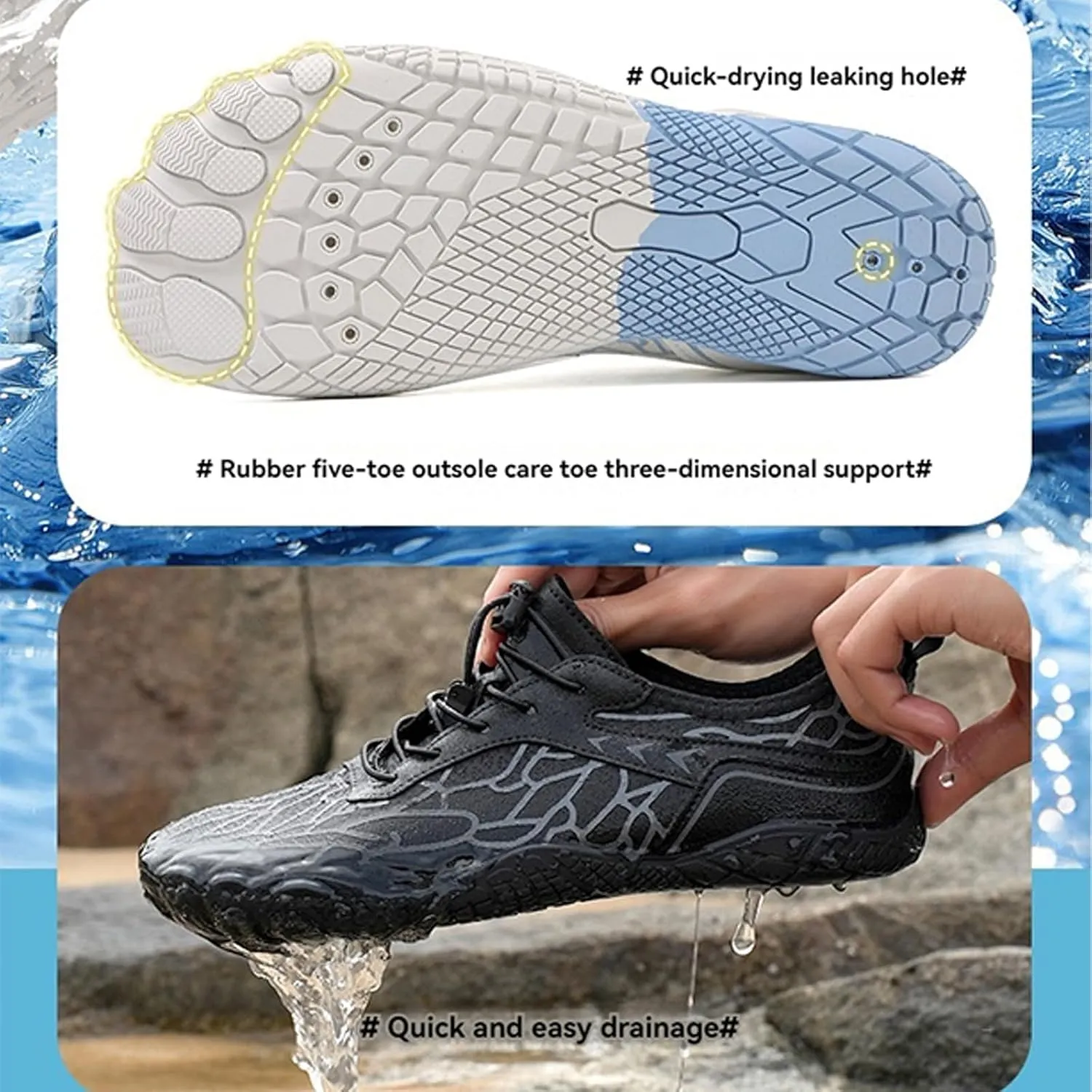 Hike Barefoot Shoes for Women Waterproof Trail Running Healthy & Non-Slip Barefoot Shoes