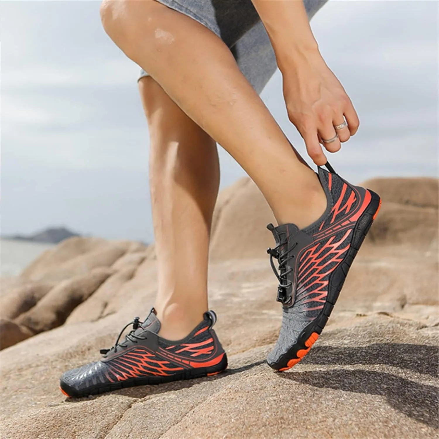 Hike Barefoot Shoes for Women Waterproof Trail Running Healthy & Non-Slip Barefoot Shoes