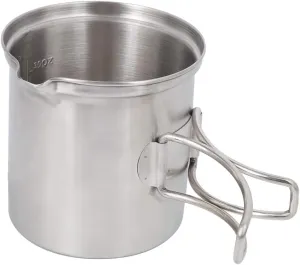 Hiking Pot, with Storage Bag Foldable Handle Outdoor Cookware Set, Camping Equipment Cookware Pan for Camping for Outdoor Hiking