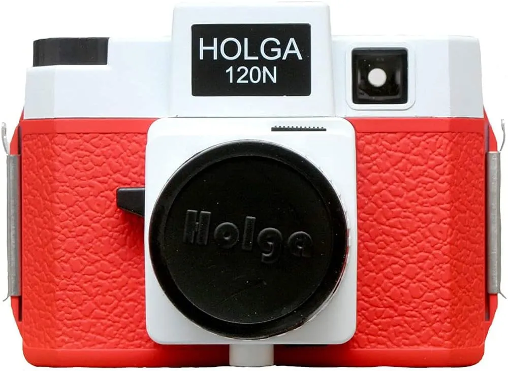 Holga 120N Plastic Medium Format Film Camera (Red/White)