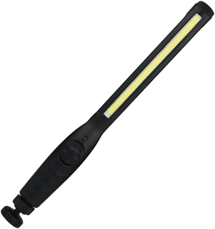HOMSFOU Multifunction Cob LED Rechargeable Flashlight Compact with Clip Light Modes Magnetic Base for Emergency Repairs Camping Biking and More
